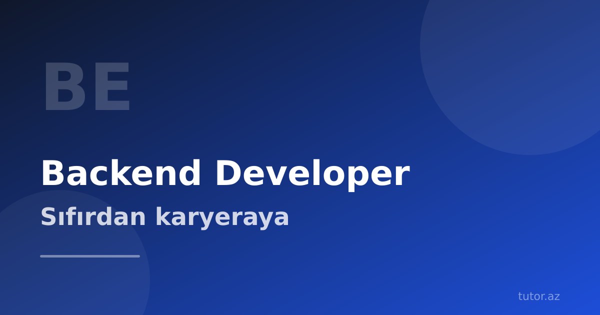 Backend developer olmaq: sıfırdan vakansiyaya tam yol xəritəsi