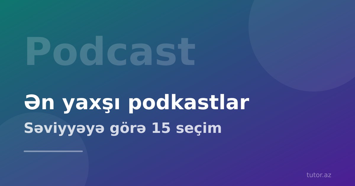 Ən yaxşı ingiliscə podkastlar: səviyyəyə görə seçim və dinləmə metodu