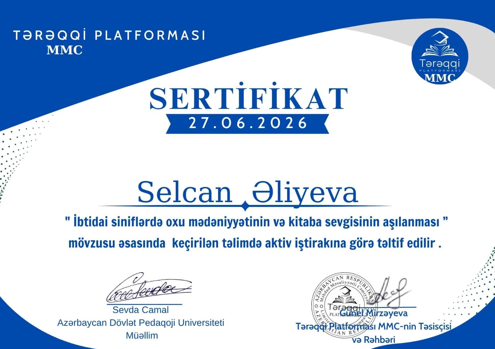 MMC sertifikatı